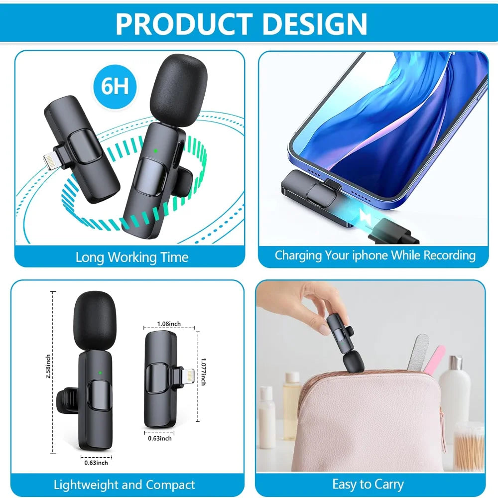 Clip-On Wireless Mic Duo