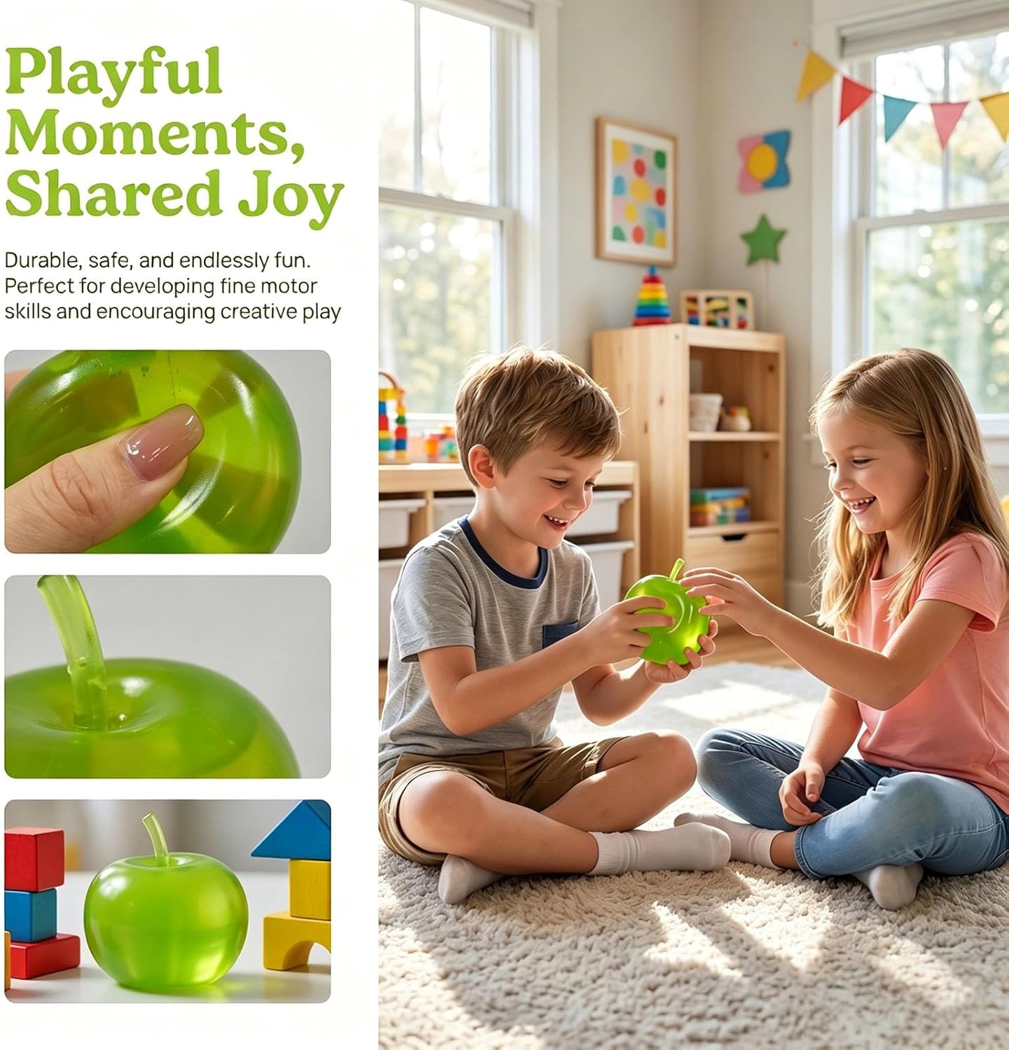 Apple Stress Relief Squishy Toy